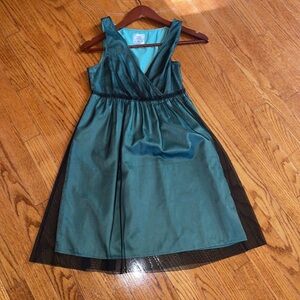 Mac + Jac dress size small,  Green With Black Tulle